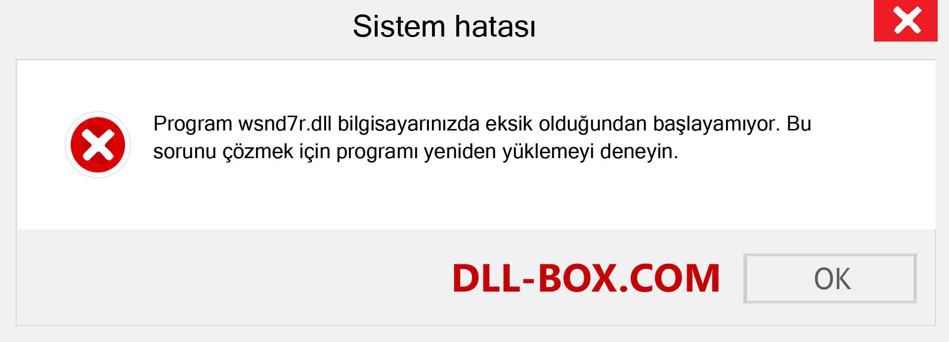 wsnd7r.dll dosyası eksik mi? Windows 7, 8, 10 için İndirin - Windows'ta wsnd7r dll Eksik Hatasını Düzeltin, fotoğraflar, resimler